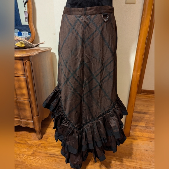 Lip Service step in time steampunk Gothic ruffle Victorian skirt - Picture 2 of 9